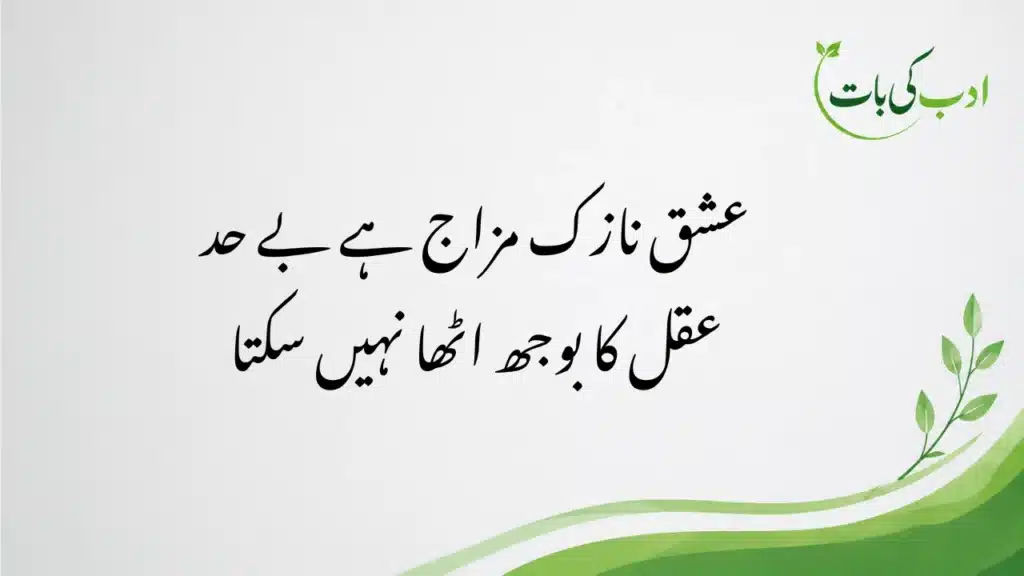 Best Love Poetry in Urdu Text