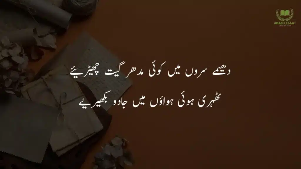Dheeme suron mein koi madhur geet chheeriye 2 line Urdu poetry about life copy paste – zindagi shayari