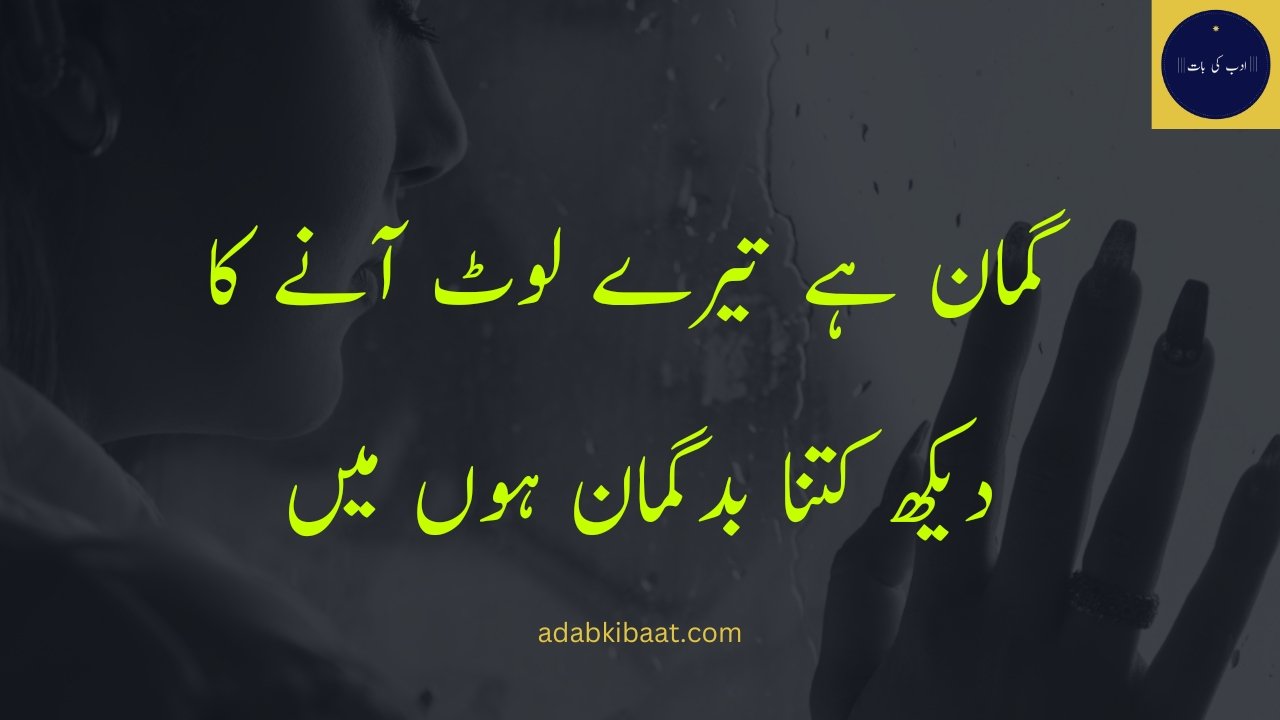 Sad poetry in Urdu