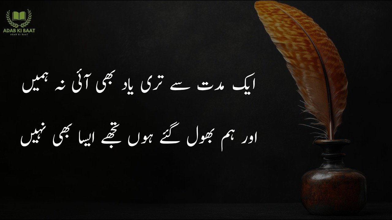 Poetry in Urdu 2 lines 