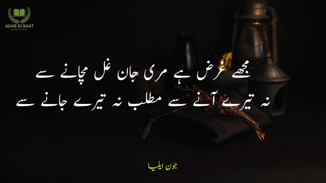 john elia urdu poetry 2 lines