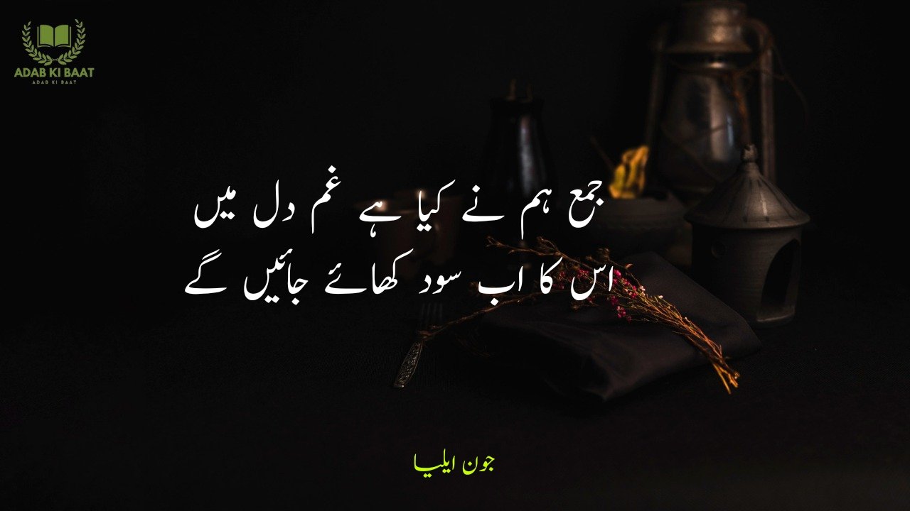 john elia urdu poetry 2 lines