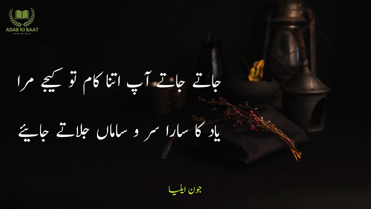 john elia urdu poetry 2 lines