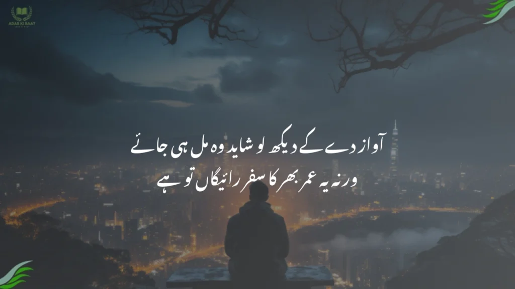 آواز دے کے دیکھ لو شاید وہ مل ہی جائے