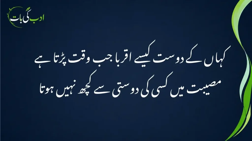 friendship poetry in urdu text copy paste