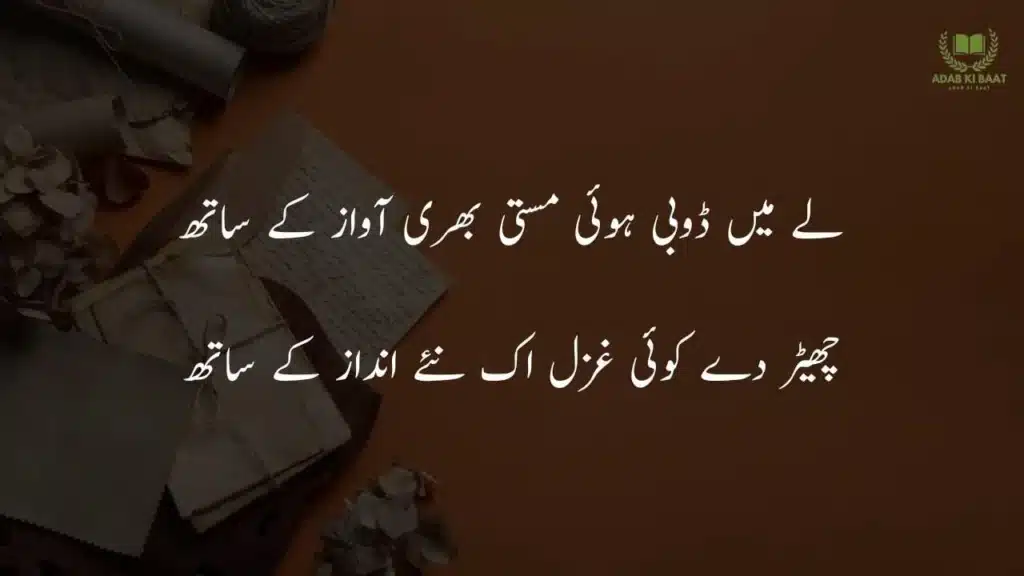 لے میں ڈوبی ہوئی مستی بھری آواز کے ساتھ 2 line Urdu poetry about life copy paste – zindagi shayari