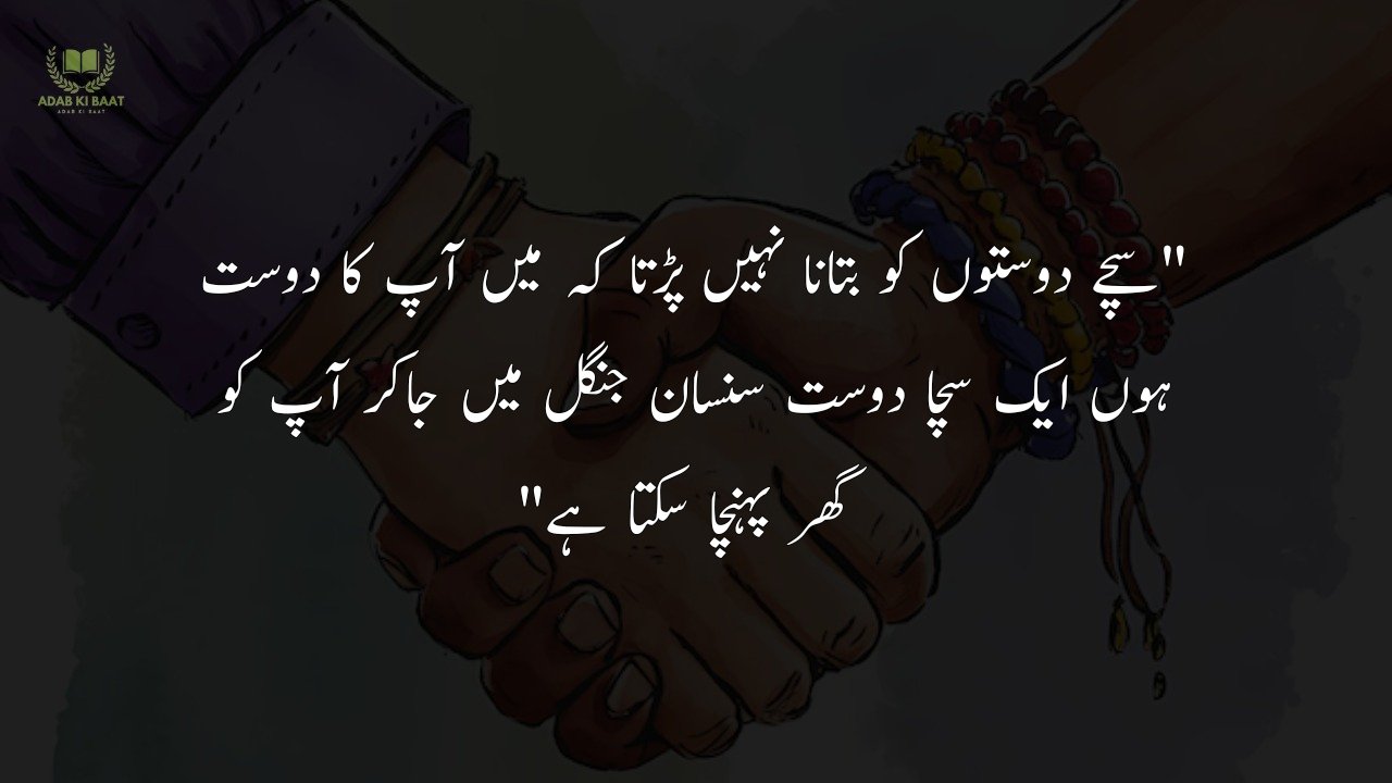 Friendship Quotes in Urdu