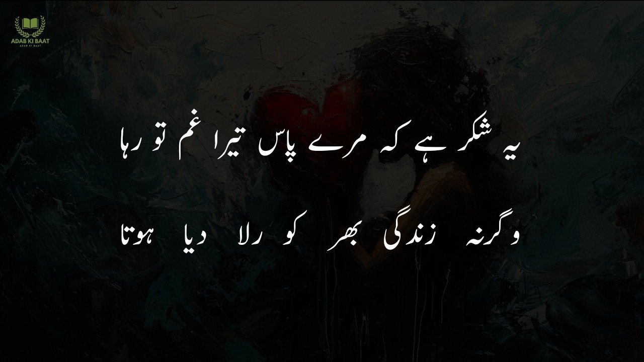 Udas Poetry in Urdu