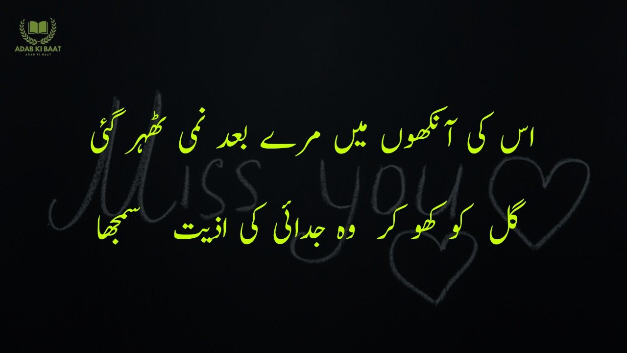 Miss You Poetry in Urdu