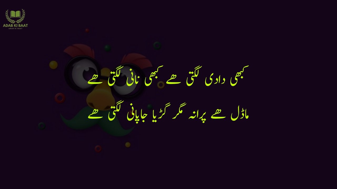 funny poetry in urdu 2 Lines