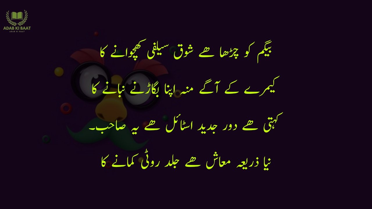 funny poetry in urdu 2 Lines