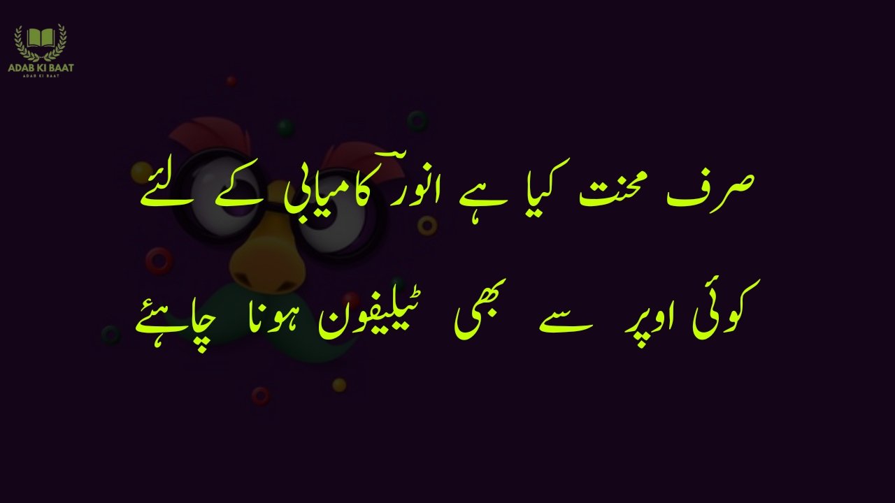 funny poetry in urdu 2 Lines