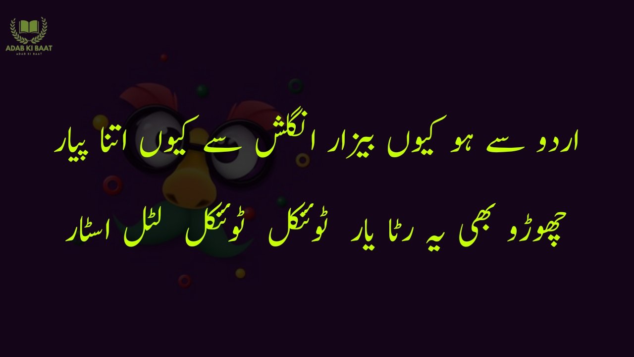 funny poetry in urdu 2 Lines