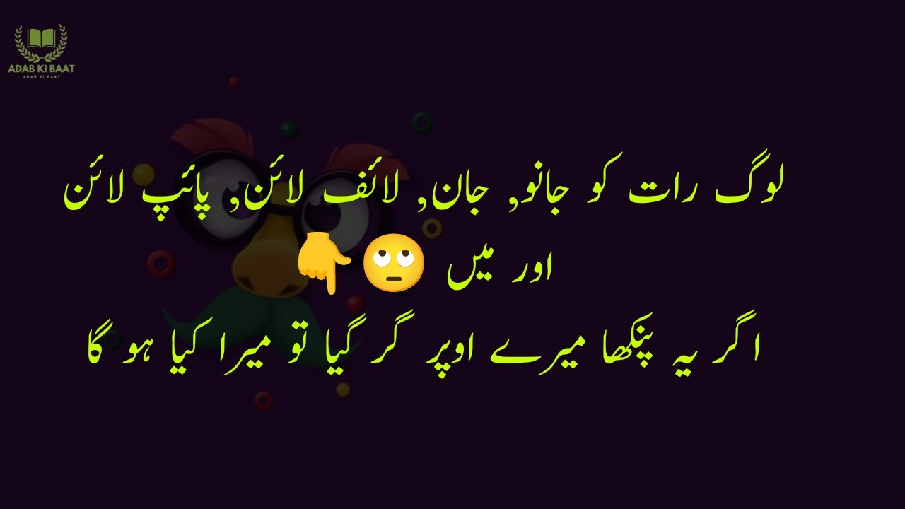 funny poetry in urdu 2 Lines