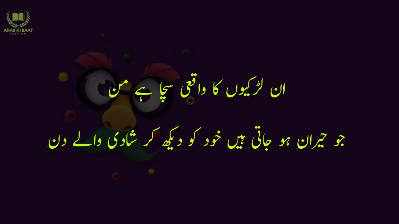 funny poetry in urdu 2 Lines