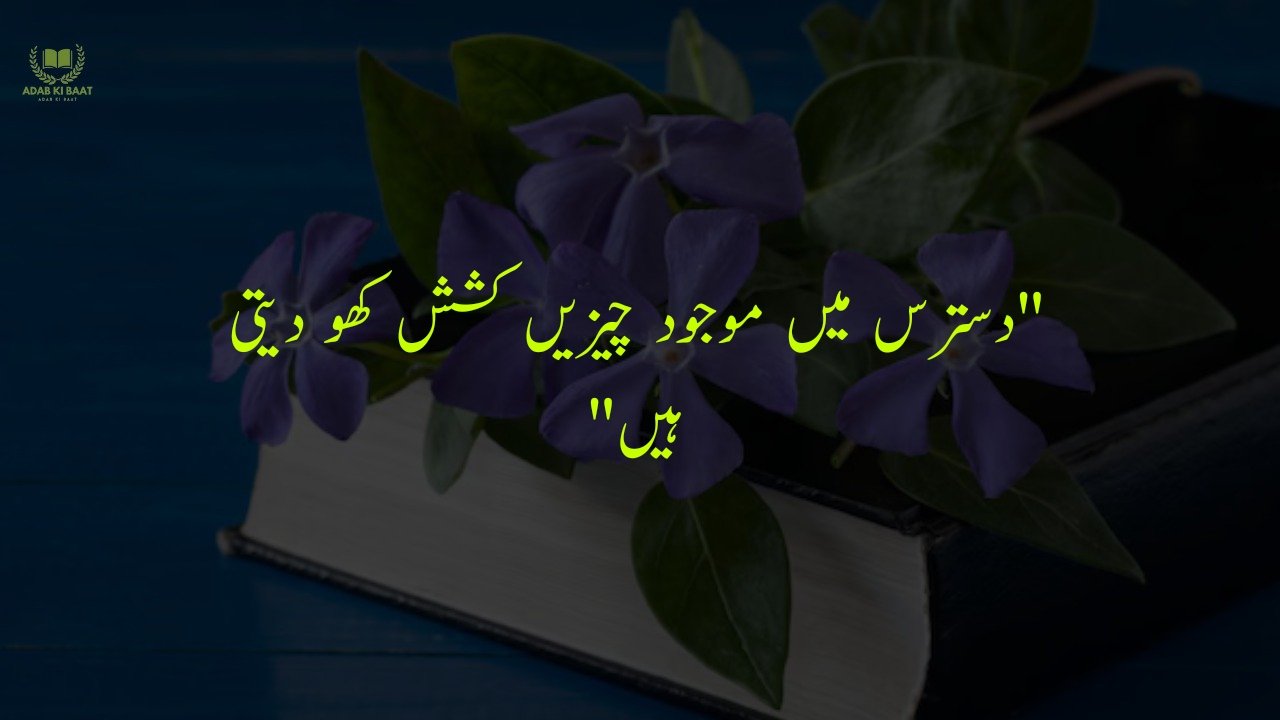 One Line Quotes in Urdu