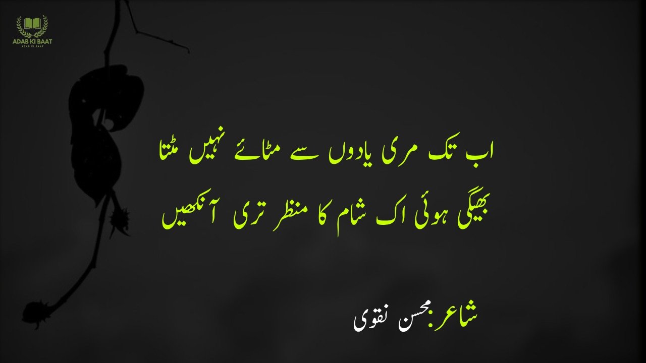 Mohsin Naqvi Poetry in Urdu