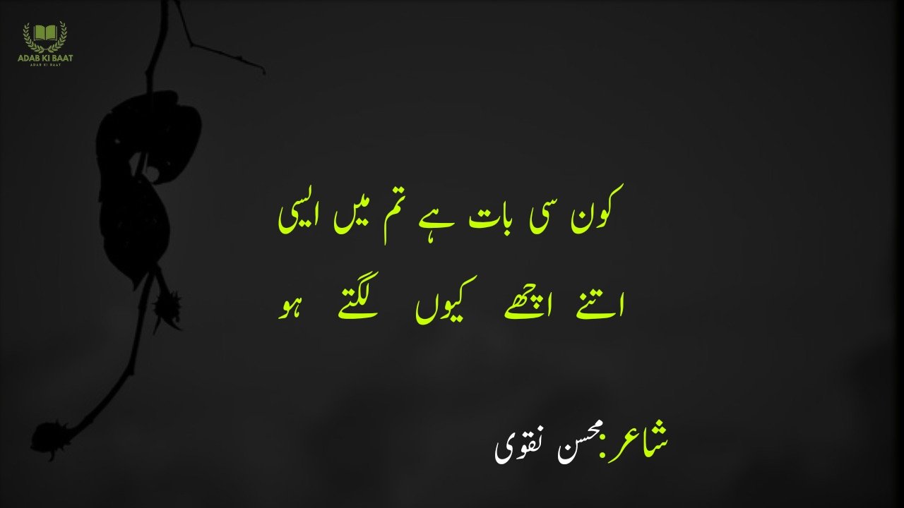 Mohsin Naqvi Poetry in Urdu