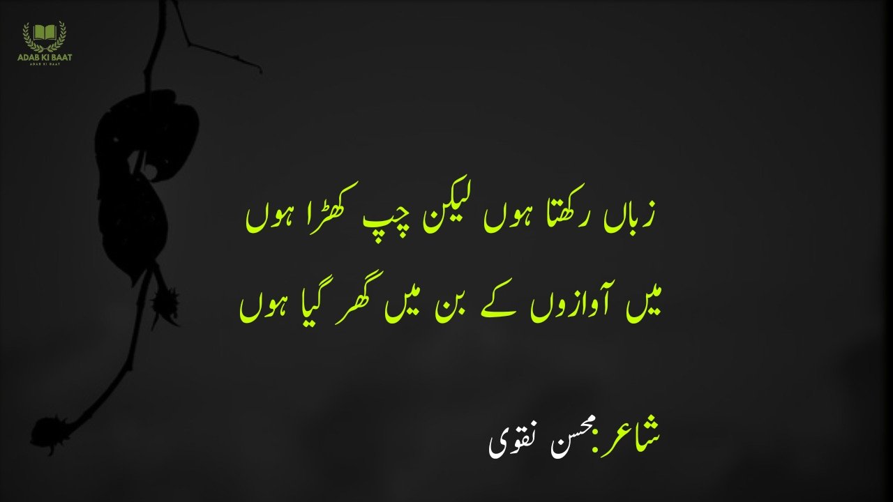 Mohsin Naqvi Poetry in Urdu