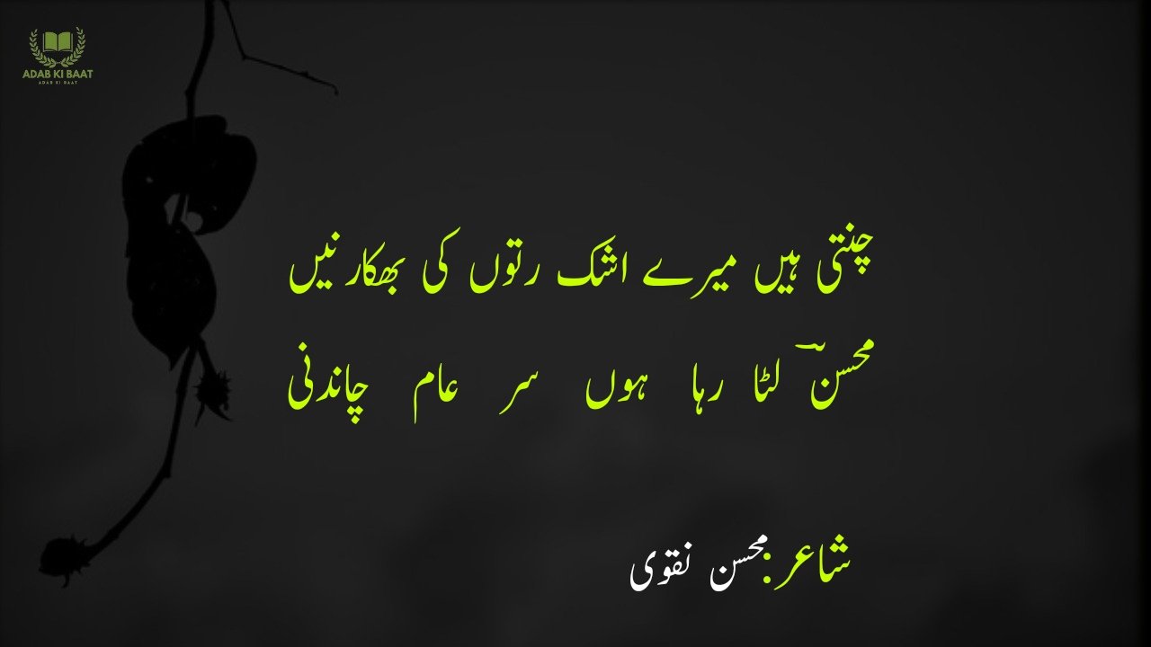 Mohsin Naqvi Poetry in Urdu