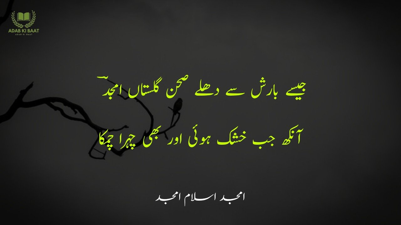 amjad islam amjad urdu poetry 2 lines 