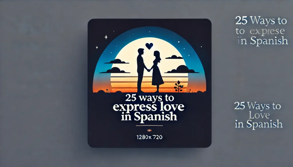 how do you say i love you in spanish