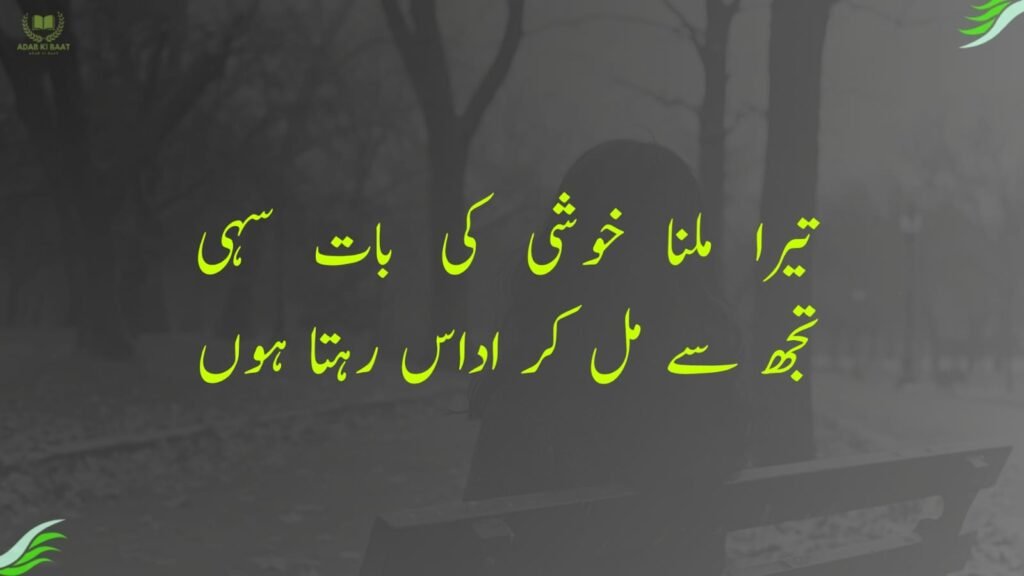 تیرا ملنا خوشی کی بات سہی


