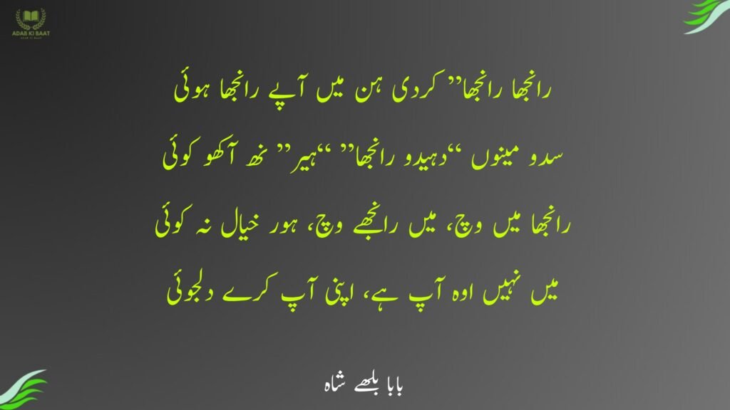 سدو مینوں “دہیدو رانجھا” “ہیر” نھ آکھو کوئی