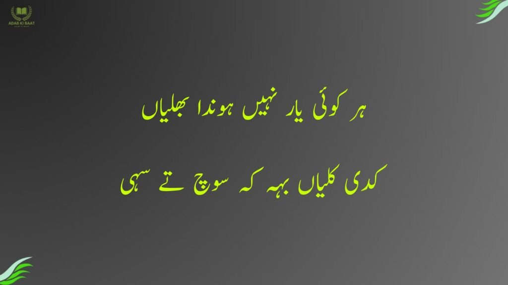 ہر کوئی یار نہیں ہوندا بھلیاں