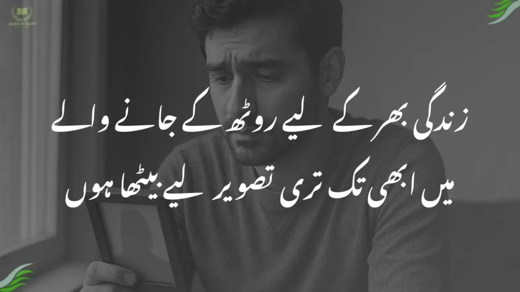 زندگی بھر کے لیے روٹھ کے جانے والے
میں ابھی تک تری تصویر لیے بیٹھا ہوں