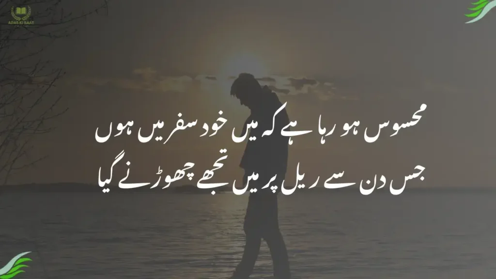 محسوس ہو رہا ہے کہ میں خود سفر میں ہوں