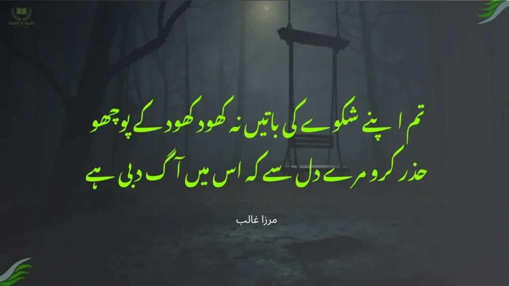 تم اپنے شکوے کی باتیں نہ کھود کھود کے پوچھو