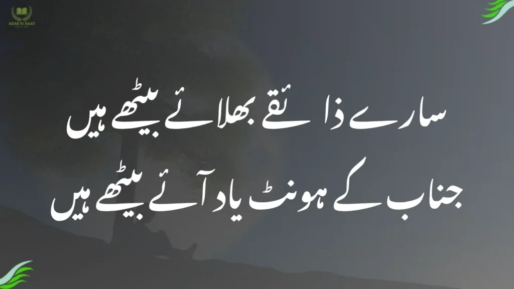 سارے ذائقے بھلائے بیٹھے ہیں Best Love Poetry in Urdu: سارے ذائقے بھلائے بیٹھے ہیں
