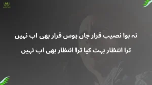 Na Hua Nasib Qarar-e-Jaan Hawas-e-Qarar Bhi ab Nahin-jaun eliya ghazals