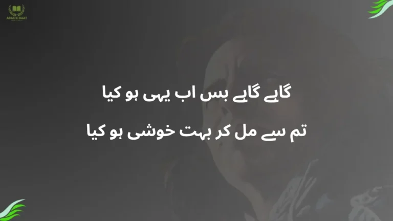 gahe gahe bas ab yahi ho kya