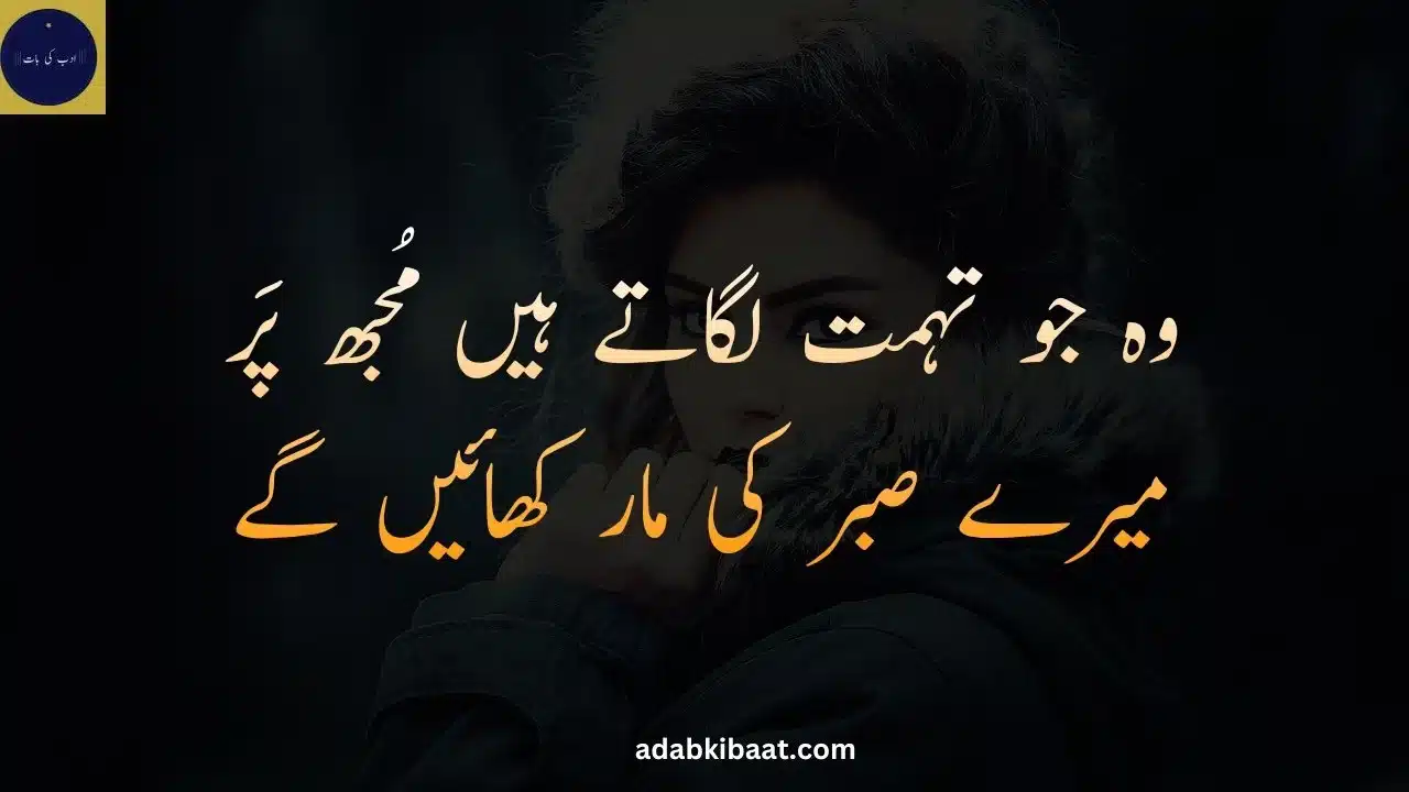 Swag attitude Urdu poetry image