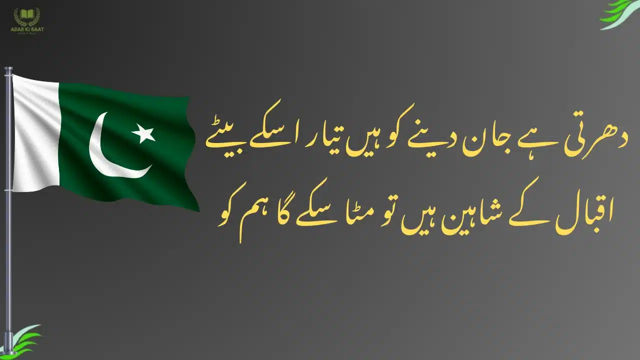 14 August Poetry in Urdu 2 Lines