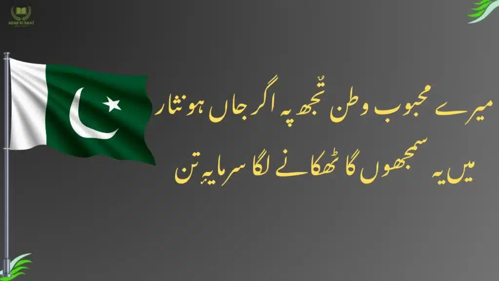 14 August Speech in Urdu with Poetry