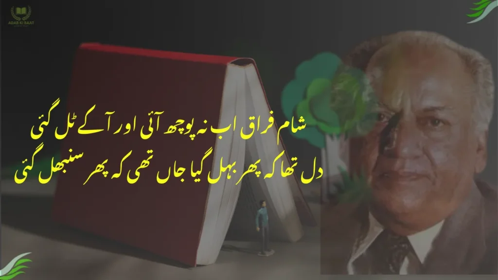 sham-e-firaq ab na puchh aai aur aa ke Tal gai