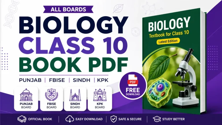 biology class 10 book pdf download all boards Pakistan