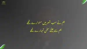 humne sab sher mein sanware the