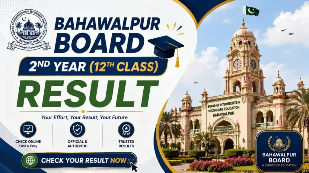 Bahawalpur Board 2nd year 12th Class Result