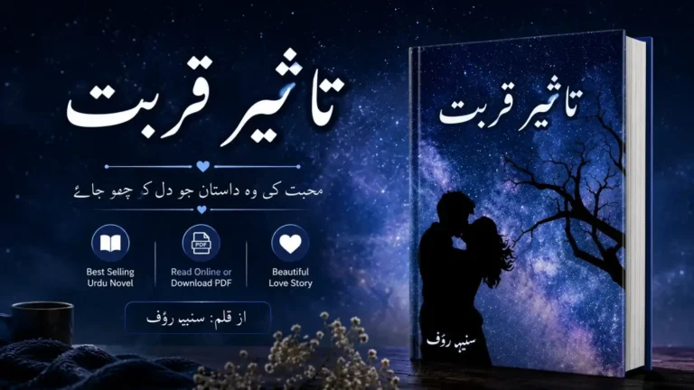 Taseer e Qurbat Novel by Suneha Rauf PDF download cover for online Urdu reading